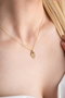 Heliophilia Silver Collar de Plata de Ley 925 con Baño de Oro y Circón